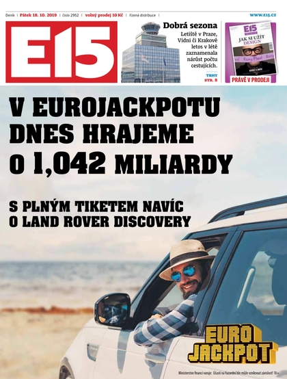 E-magazín E15 - 18.10.2019 - CZECH NEWS CENTER a. s.