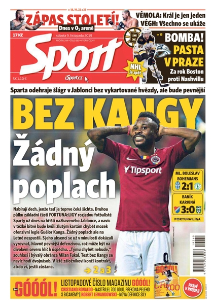 E-magazín Sport - 9.11.2019 - CZECH NEWS CENTER a. s.