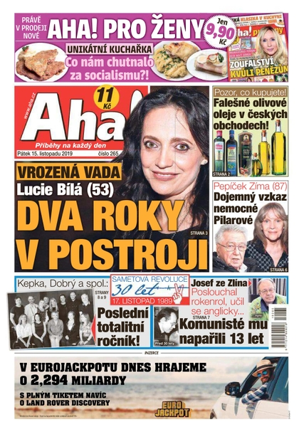E-magazín AHA! - 15.11.2019 - CZECH NEWS CENTER a. s.