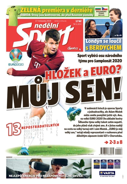 E-magazín Nedělní Sport - 17.11.2019 - CZECH NEWS CENTER a. s.