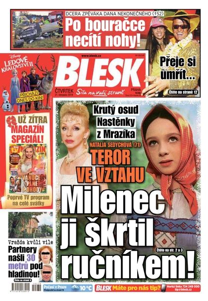 E-magazín Blesk - 21.11.2019 - CZECH NEWS CENTER a. s.