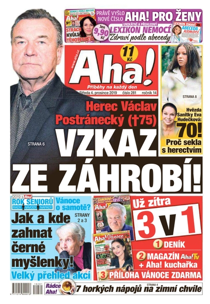 E-magazín AHA! - 4.12.2019 - CZECH NEWS CENTER a. s.