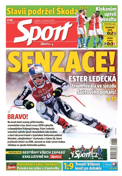 E-magazín Sport - 7.12.2019 - CZECH NEWS CENTER a. s.