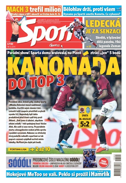 E-magazín Sport - 9.12.2019 - CZECH NEWS CENTER a. s.