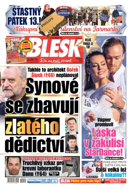 E-magazín Blesk - 14.12.2019 - CZECH NEWS CENTER a. s.