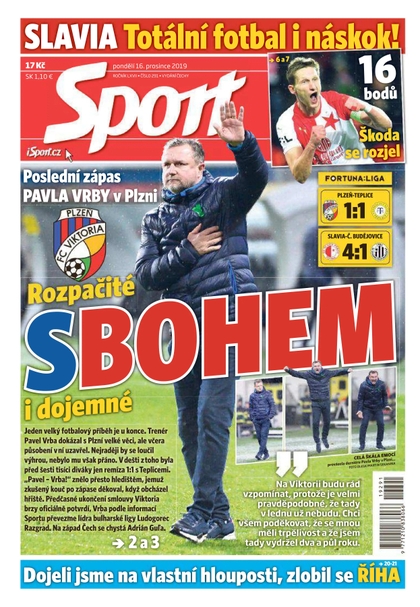 E-magazín Sport - 16.12.2019 - CZECH NEWS CENTER a. s.