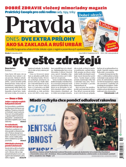 E-magazín Denník Pravda 18. 12. 2019 - OUR MEDIA SR a. s.