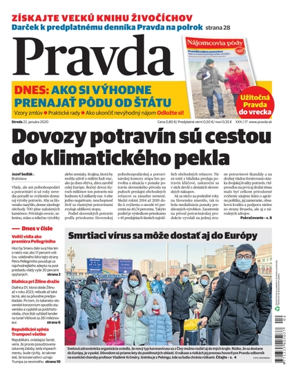 E-magazín Denník Pravda 22. 1. 2020 - OUR MEDIA SR a. s.
