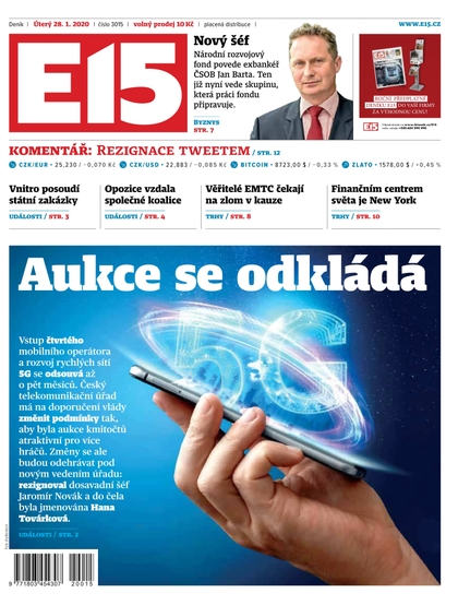 E-magazín E15 - 28.1.2020 - CZECH NEWS CENTER a. s.