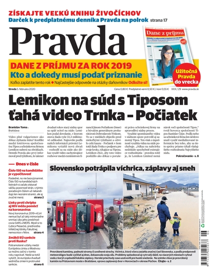 E-magazín Denník Pravda 5. 2. 2020 - OUR MEDIA SR a. s.