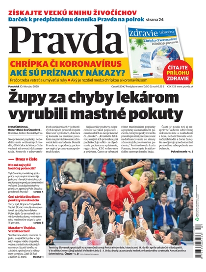 E-magazín Denník Pravda 10. 2. 2020 - OUR MEDIA SR a. s.
