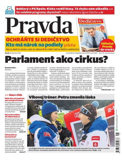 E-magazín Denník Pravda 19. 2. 2020 - OUR MEDIA SR a. s.