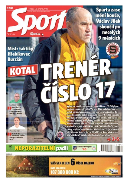 E-magazín Sport - 19.2.2020 - CZECH NEWS CENTER a. s.