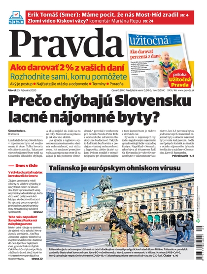 E-magazín Denník Pravda 25. 2 . 2020 - OUR MEDIA SR a. s.