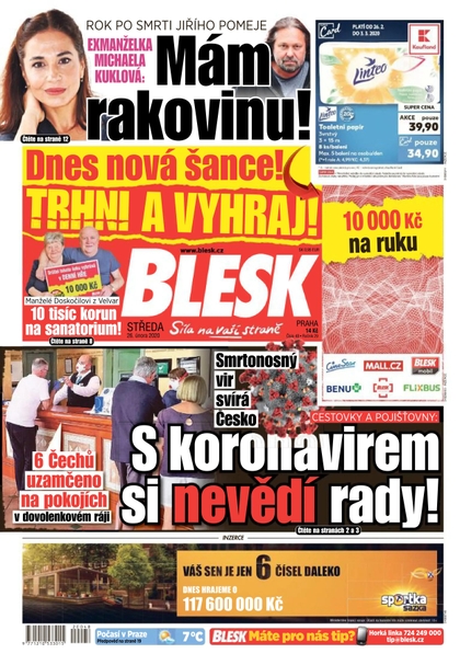 E-magazín Blesk - 26.2.2020 - CZECH NEWS CENTER a. s.