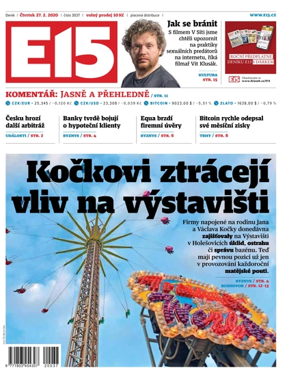 E-magazín E15 - 27.2.2020 - CZECH NEWS CENTER a. s.