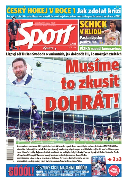 E-magazín Sport - 28.3.2020 - CZECH NEWS CENTER a. s.