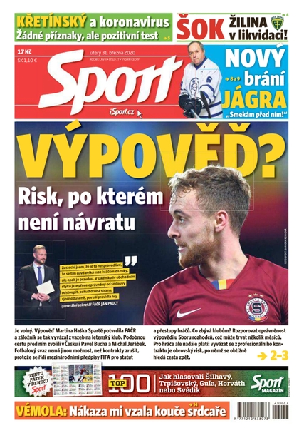E-magazín Sport - 31.3.2020 - CZECH NEWS CENTER a. s.