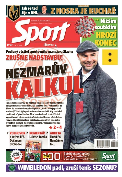 E-magazín Sport - 2.4.2020 - CZECH NEWS CENTER a. s.