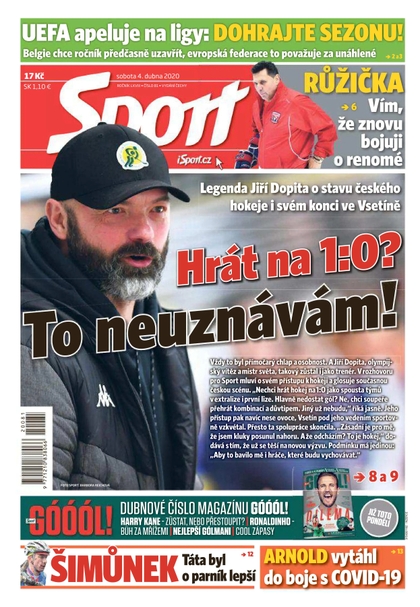 E-magazín Sport - 4.4.2020 - CZECH NEWS CENTER a. s.
