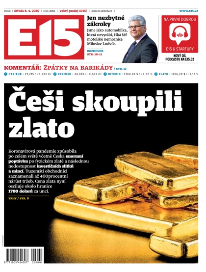 E-magazín E15 - 8.4.2020 - CZECH NEWS CENTER a. s.