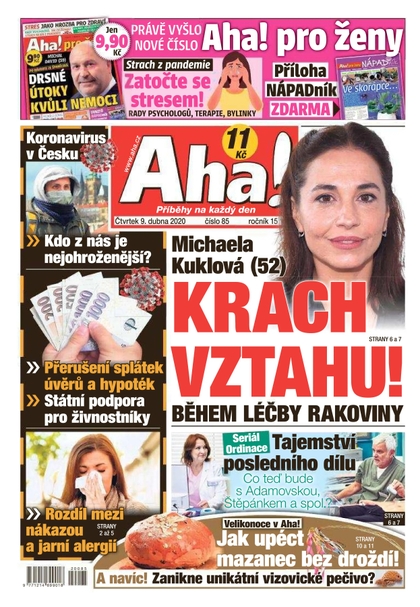 E-magazín AHA! - 9.4.2020 - CZECH NEWS CENTER a. s.