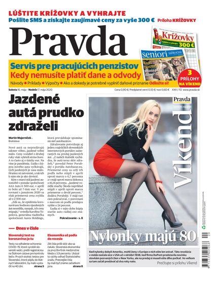E-magazín Denník Pravda 16. 5. 2020 - OUR MEDIA SR a. s.