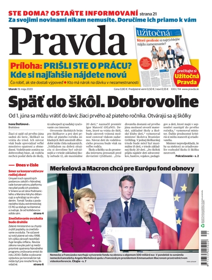 E-magazín Denník Pravda 19. 5. 2020 - OUR MEDIA SR a. s.