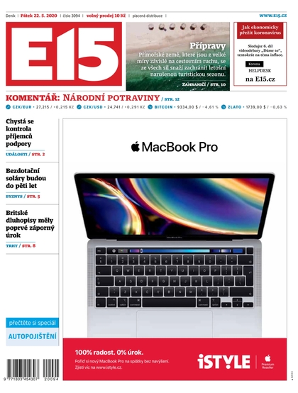 E-magazín E15 - 22.5.2020 - CZECH NEWS CENTER a. s.