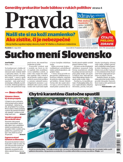 E-magazín Denník Pravda 25. 5. 2020 - OUR MEDIA SR a. s.