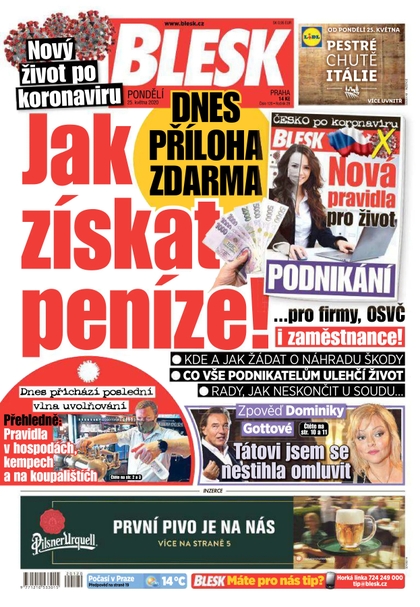 E-magazín Blesk - 25.5.2020 - CZECH NEWS CENTER a. s.