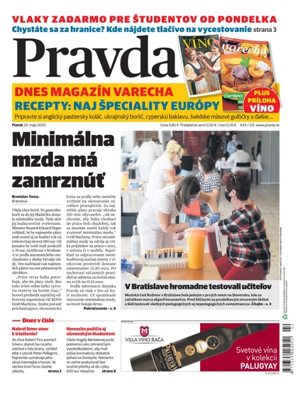 E-magazín Denník Pravda 29. 5. 2020 - OUR MEDIA SR a. s.