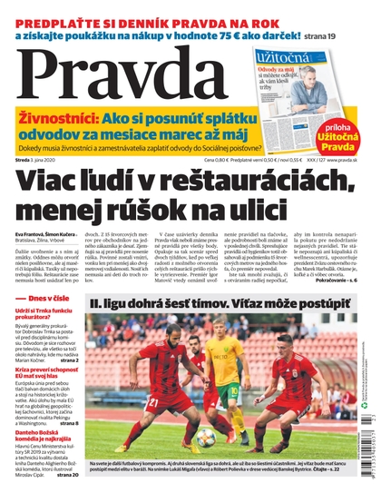 E-magazín Denník Pravda 3. 6. 2020 - OUR MEDIA SR a. s.