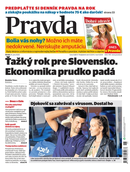E-magazín Denník Pravda 24. 6. 2020 - OUR MEDIA SR a. s.
