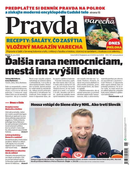 E-magazín Denník Pravda 26. 6. 2020 - OUR MEDIA SR a. s.