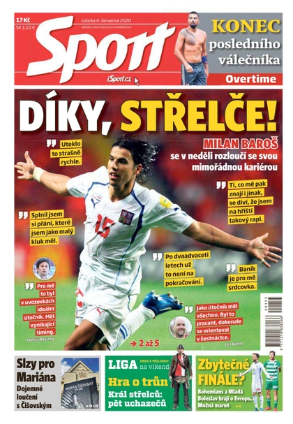 E-magazín Sport - 4.7.2020 - CZECH NEWS CENTER a. s.