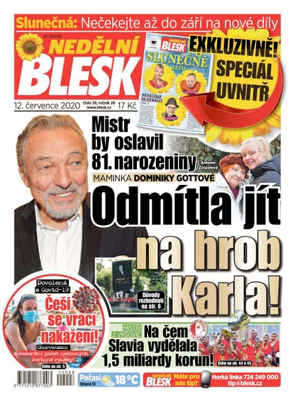 E-magazín Nedělní Blesk - 12.7.2020 - CZECH NEWS CENTER a. s.