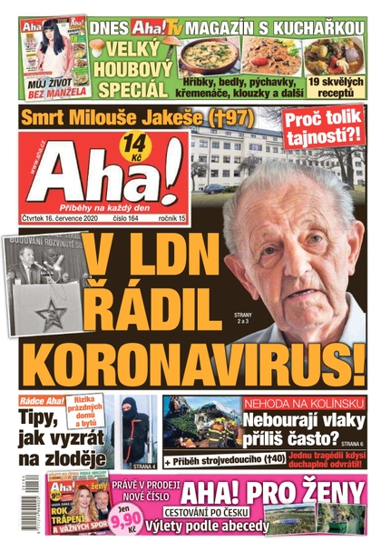 E-magazín AHA! - 16.7.2020 - CZECH NEWS CENTER a. s.