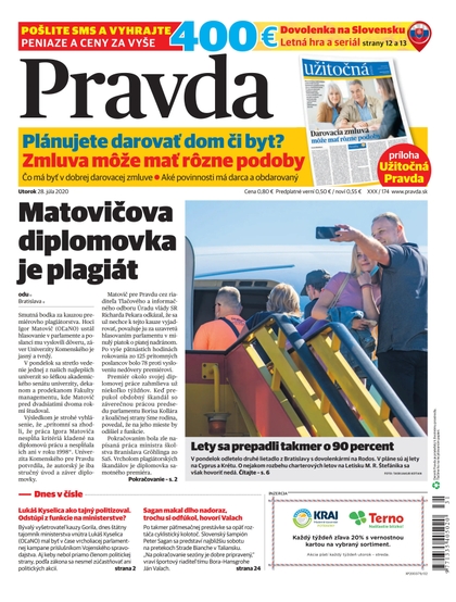 E-magazín Denník Pravda 28. 7. 2020 - OUR MEDIA SR a. s.