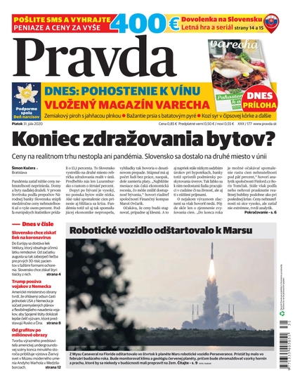 E-magazín Denník Pravda 31. 7. 2020 - OUR MEDIA SR a. s.