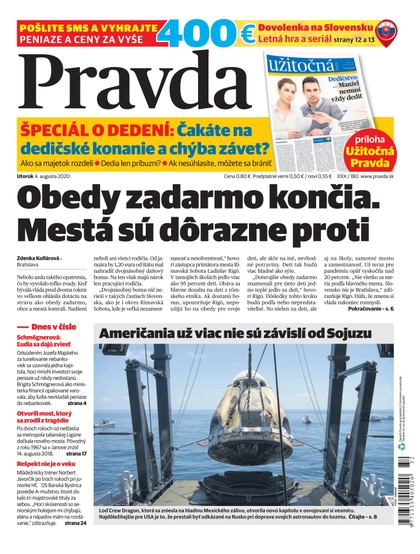E-magazín Denník Pravda 4. 8. 2020 - OUR MEDIA SR a. s.