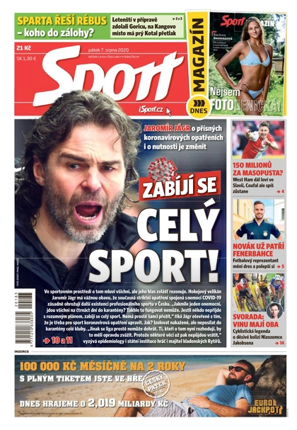 E-magazín Sport - 7.8.2020 - CZECH NEWS CENTER a. s.