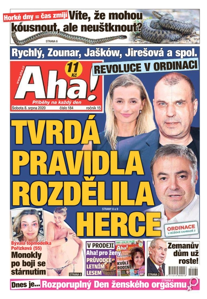 E-magazín AHA! - 8.8.2020 - CZECH NEWS CENTER a. s.