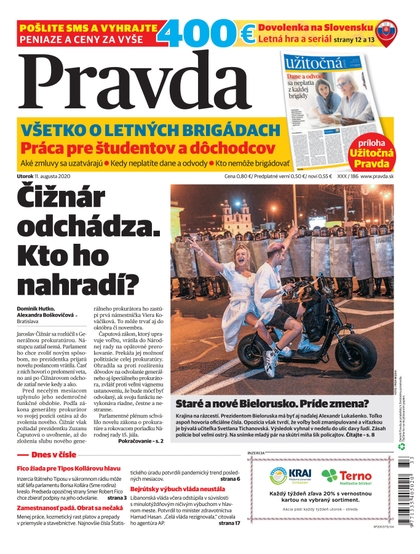 E-magazín Denník Pravda 11. 8. 2020 - OUR MEDIA SR a. s.