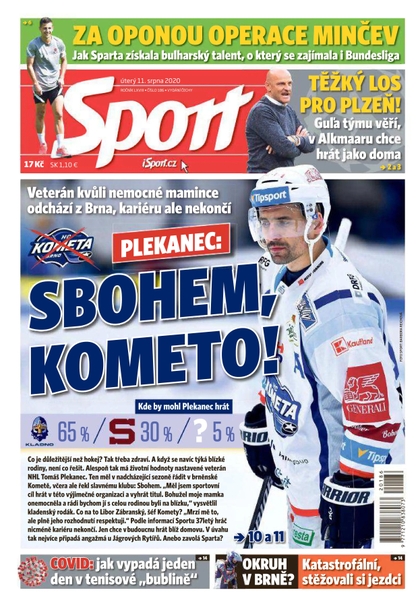 E-magazín Sport - 11.8.2020 - CZECH NEWS CENTER a. s.