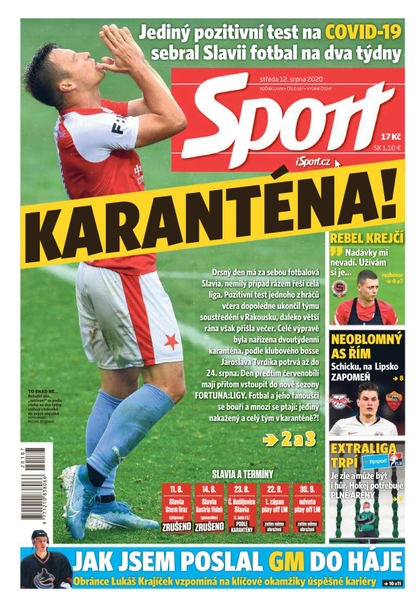 E-magazín Sport - 12.8.2020 - CZECH NEWS CENTER a. s.