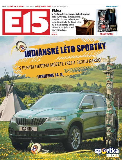E-magazín E15 - 14.8.2020 - CZECH NEWS CENTER a. s.