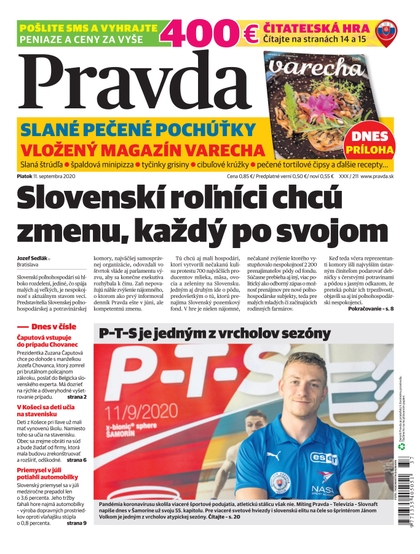 E-magazín Denník Pravda 11. 9. 2020 - OUR MEDIA SR a. s.