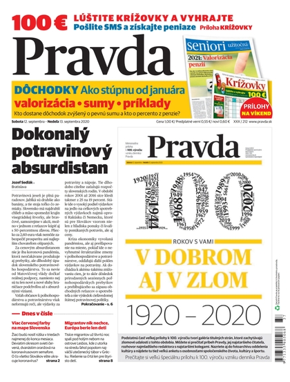 E-magazín Denník Pravda 12. 9. 2020 - OUR MEDIA SR a. s.