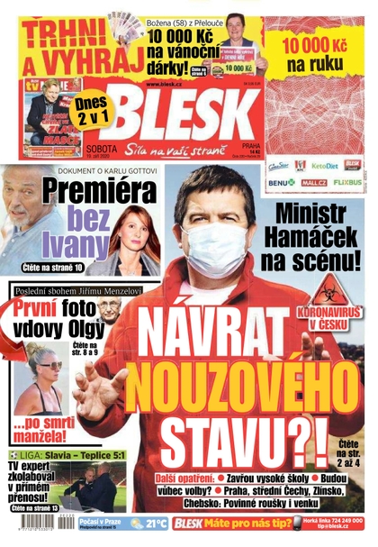 E-magazín Blesk - 19.9.2020 - CZECH NEWS CENTER a. s.